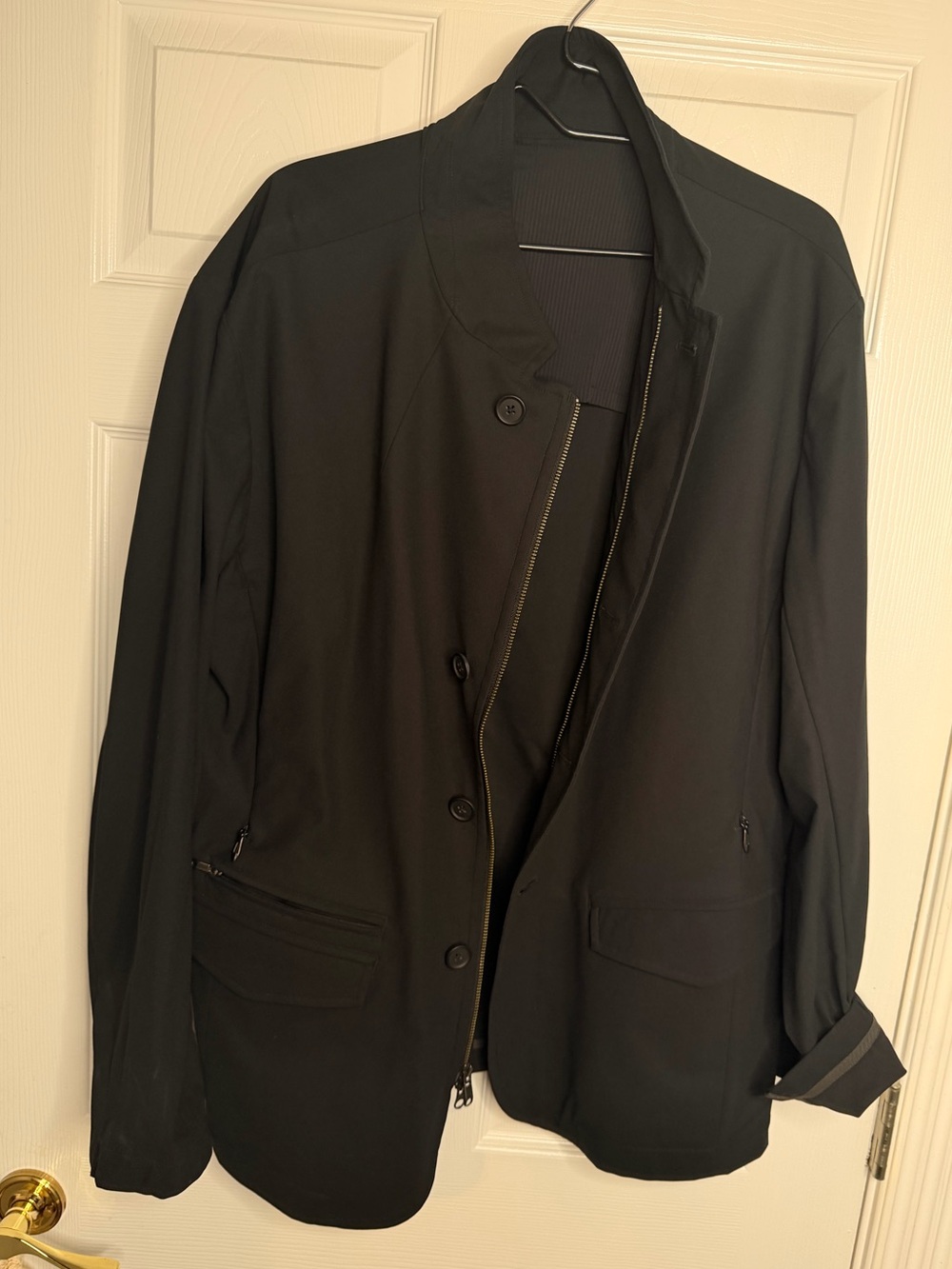 lululemon athletica Black Lightweight Zip & Button Men's Jacket